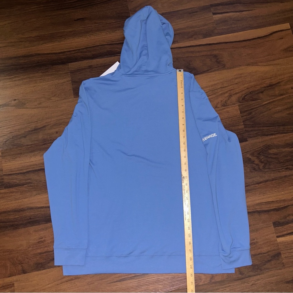 NWT Rhoback Hoodie Mens XL Ice Blue Hesi Performance Pullover Golf Powerade - Picture 7 of 8